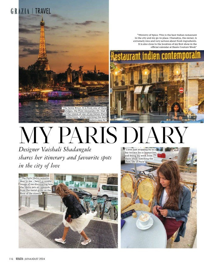 Vaishali Shadangule Paris Diary in Grazia