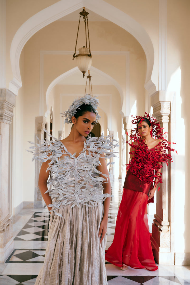 Floating Silver Gown