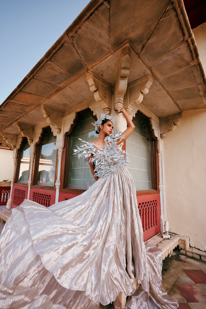 Floating Silver Gown