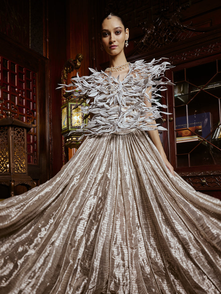 Floating Silver Gown