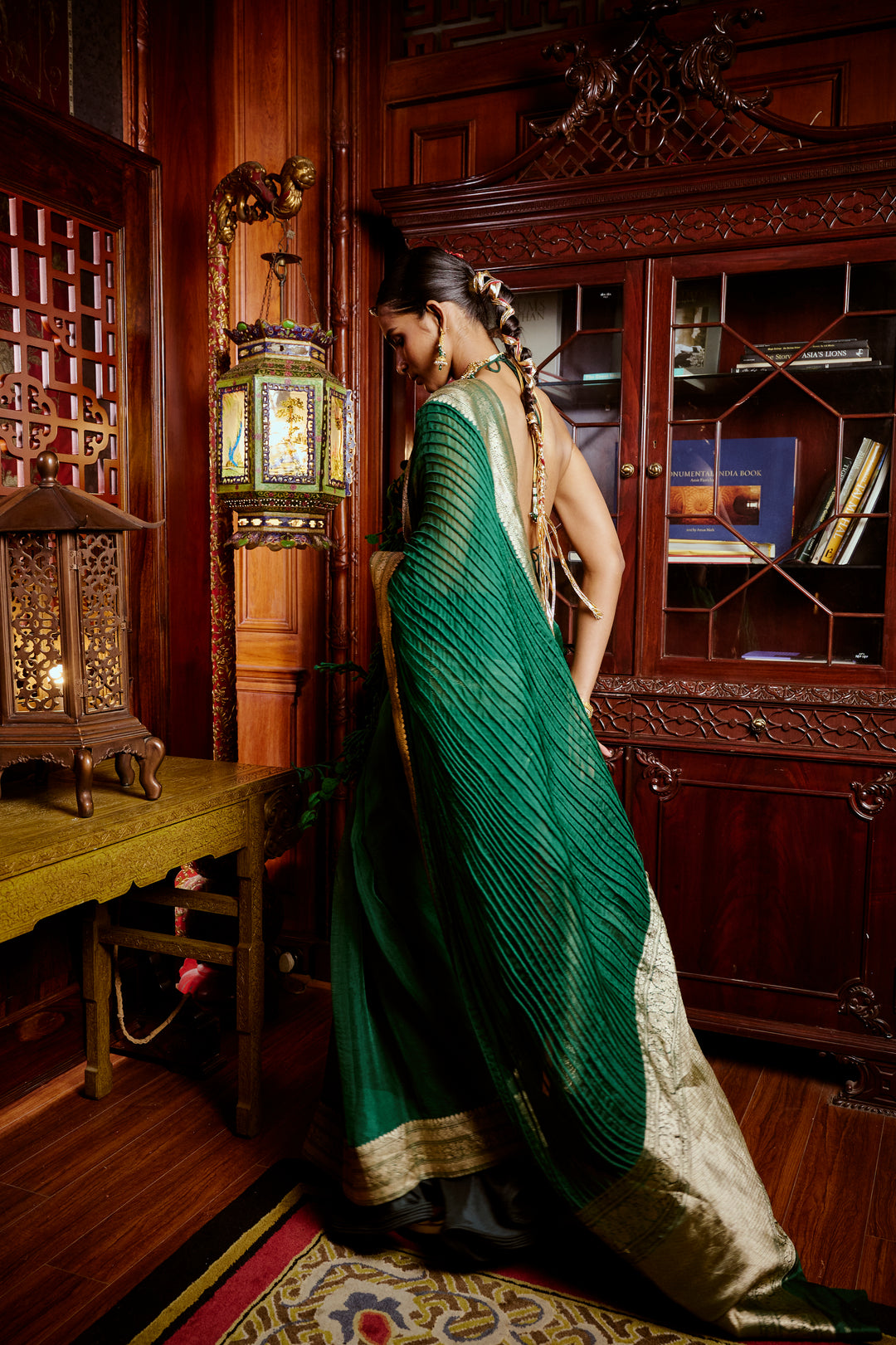 Corded Banarasi Saree