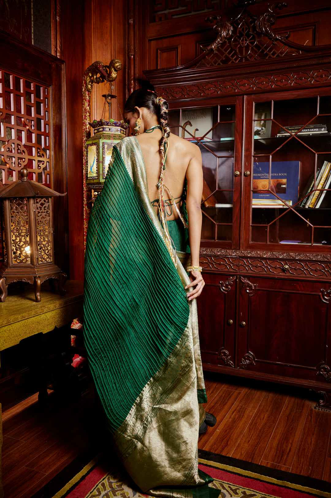 Corded Banarasi Saree