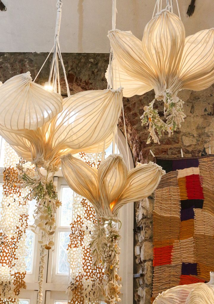 Silk Flower Lamps