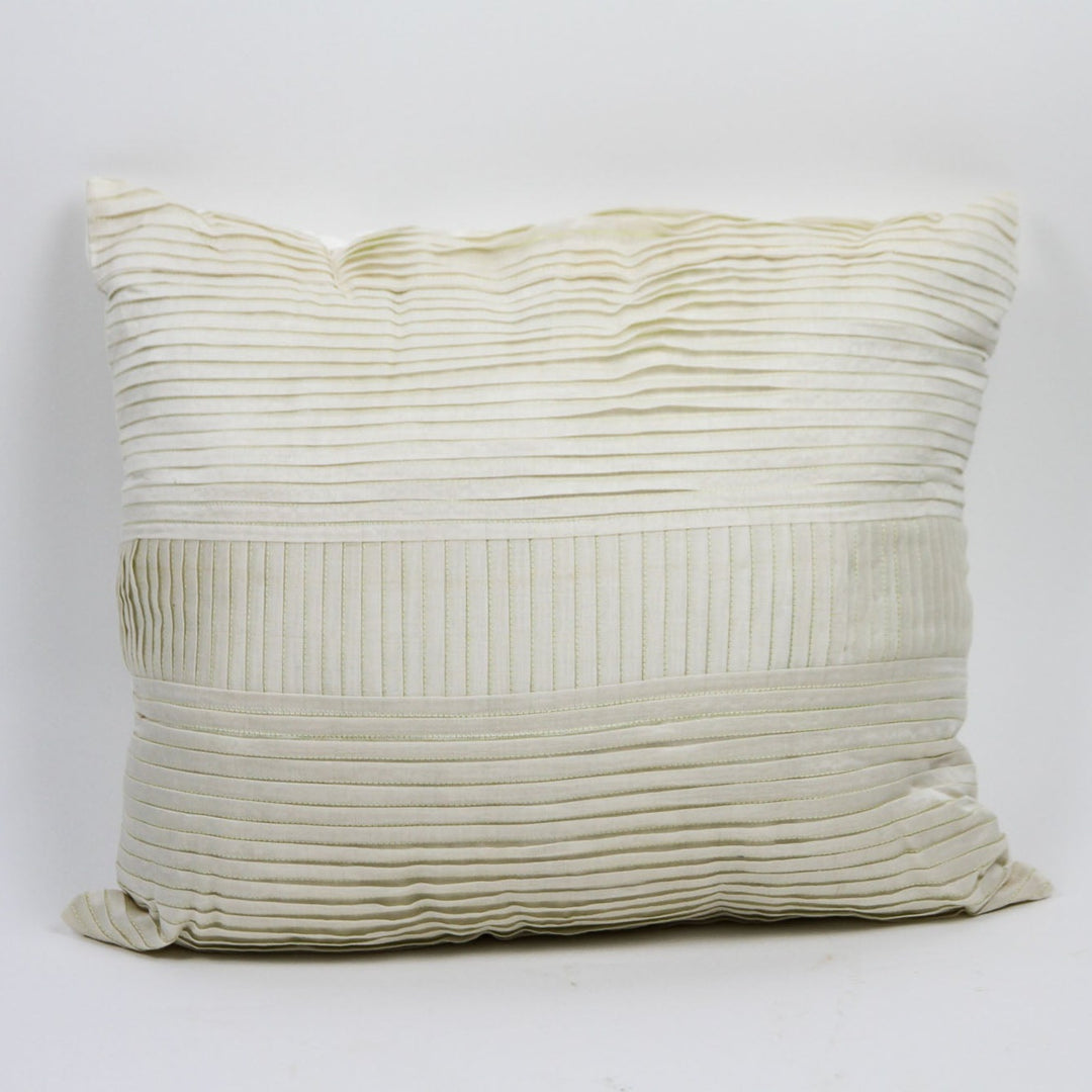 Pleated Silk Coral Cushion