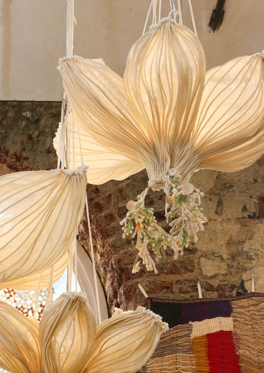 Silk Flower Lamps